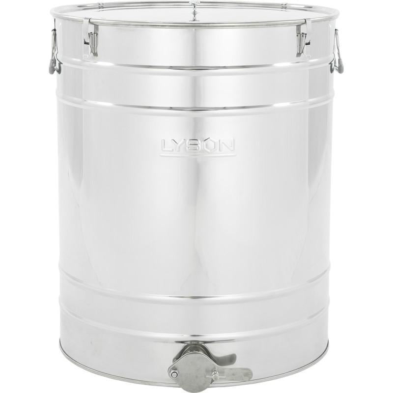 100L Stainless Steel Settling Tank with Handles, Clamps, & Gasket